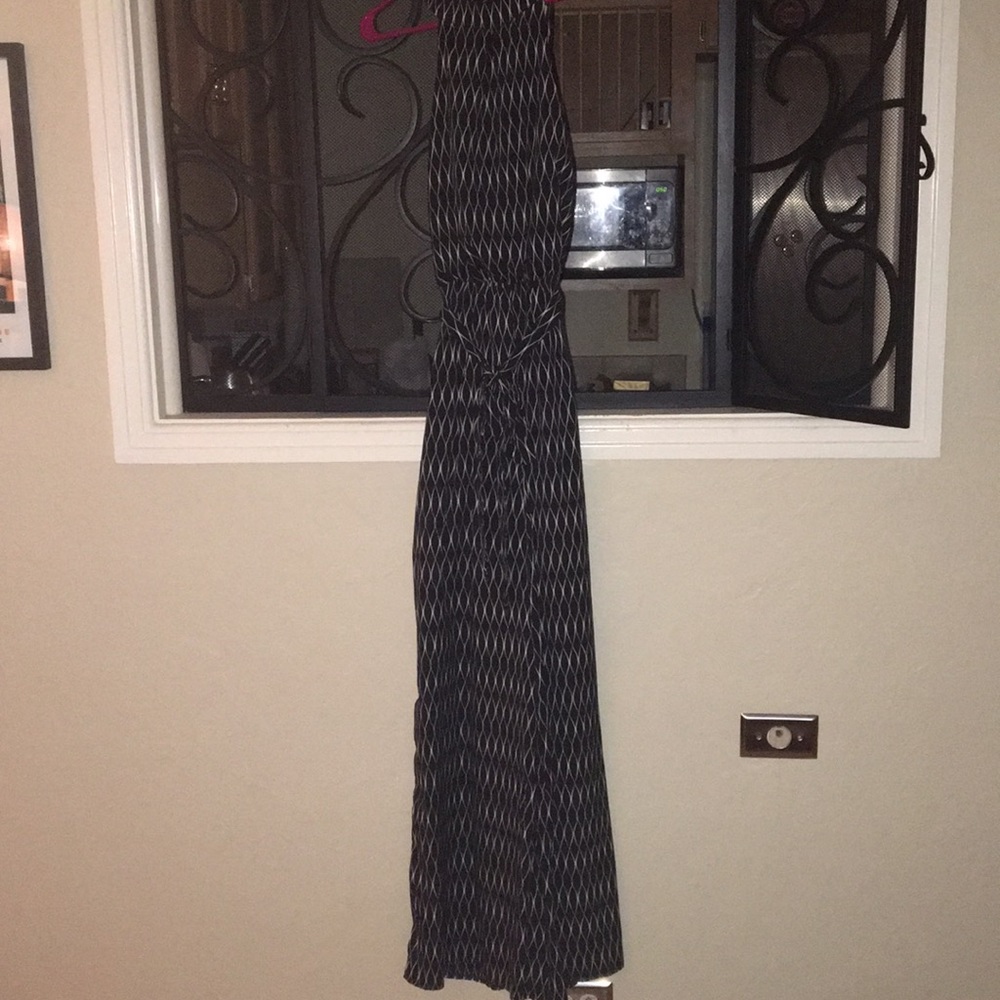 Black and white jump suit